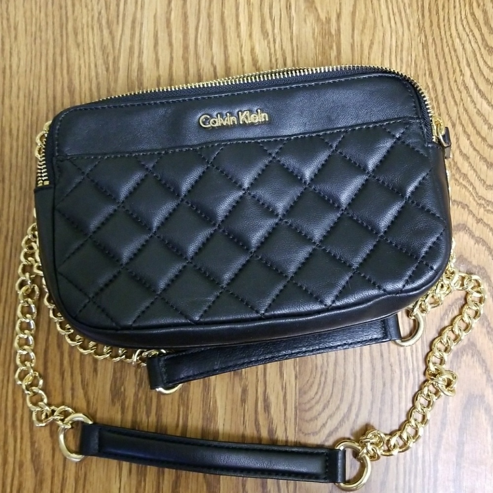Calvin Klein Black Leather Purse